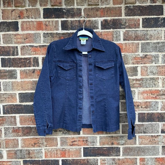 Mommy Chic Denim Shirt Jacket - Picture 1 of 1